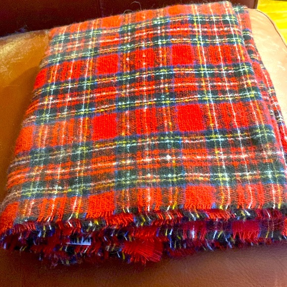 3/$15. Plaid scarf, extra large , 26” by 76” - Picture 2 of 3
